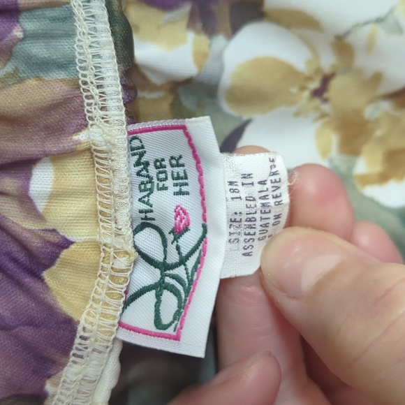 Vintage Haband for Her 2pc top and skirt plus size - Picture 7 of 10